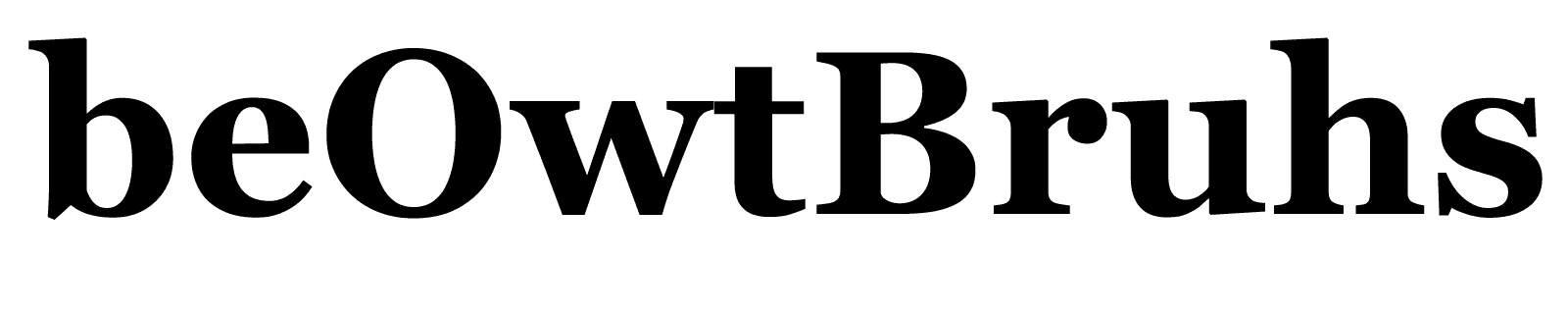 beOwtBruhs wordmark